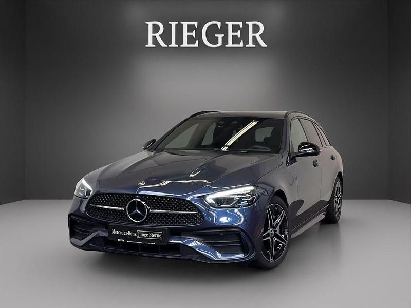 Blau Gebraucht 2024 Mercedes C220 AMG Limousine | 41.899 € (Fairer Preis) - Bild 1/4