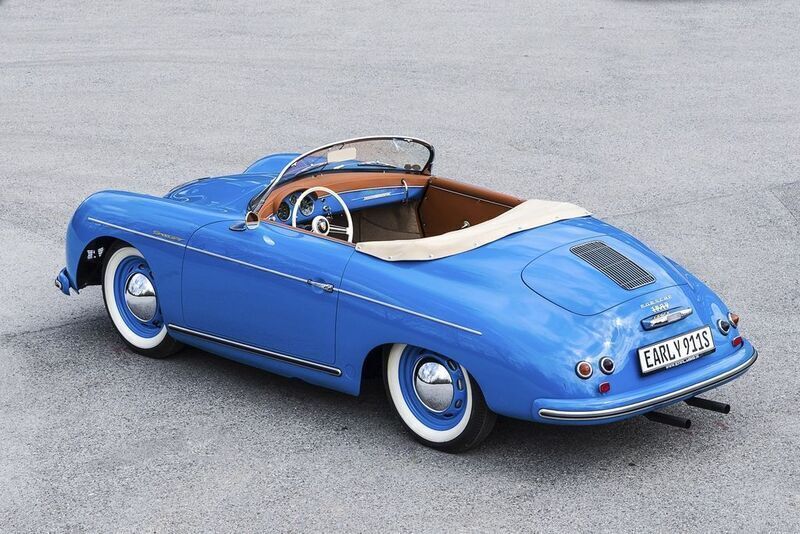 Gebraucht Porsche 356 75 PS (55 kW) 1955 Blau Cabrio