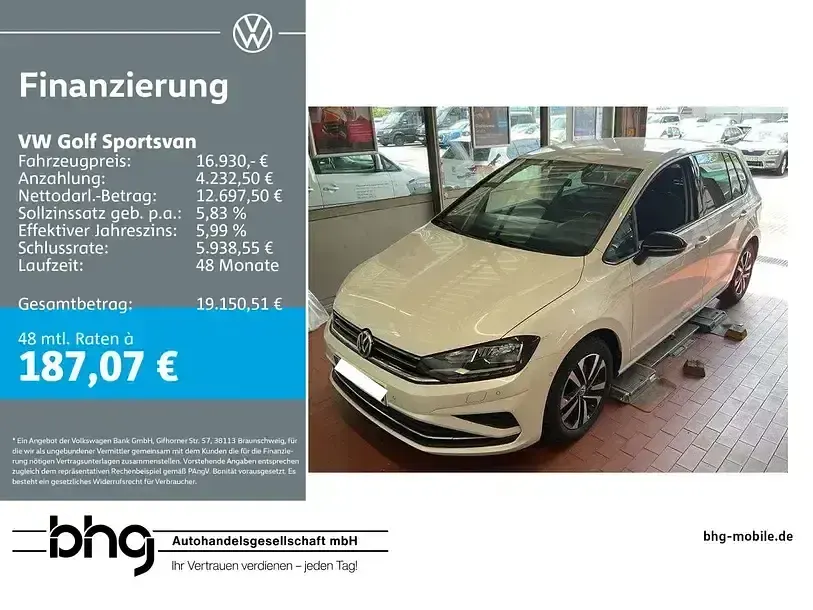 Gebraucht VW Golf VII Comfortline 150 PS (110 kW) 2020 Van / Kleinbus