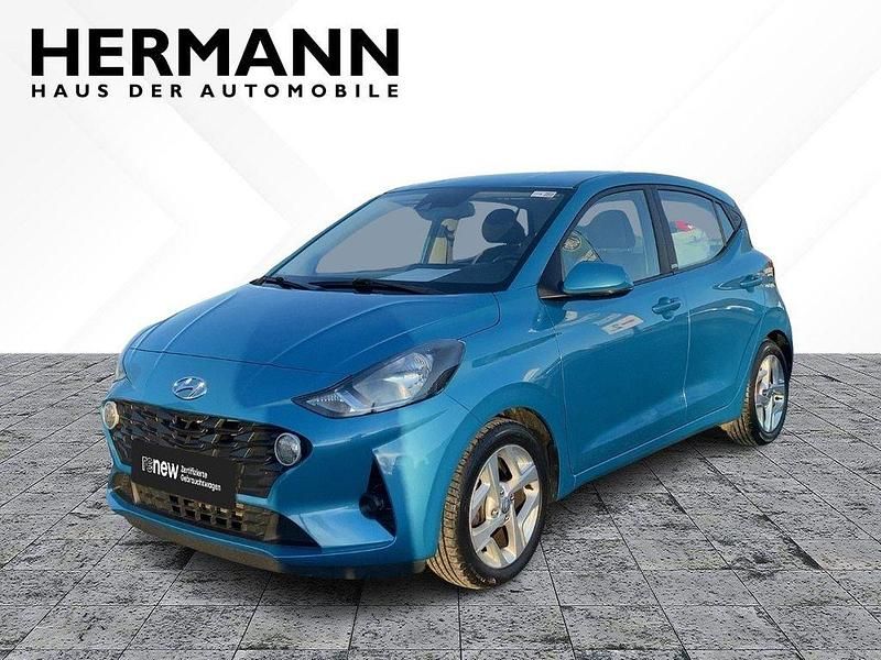 Blau metallic (blau) Gebraucht 2020 Hyundai i10 Trend Kleinwagen | 12.990 € (Etwas zu teuer) - Bild 1/4