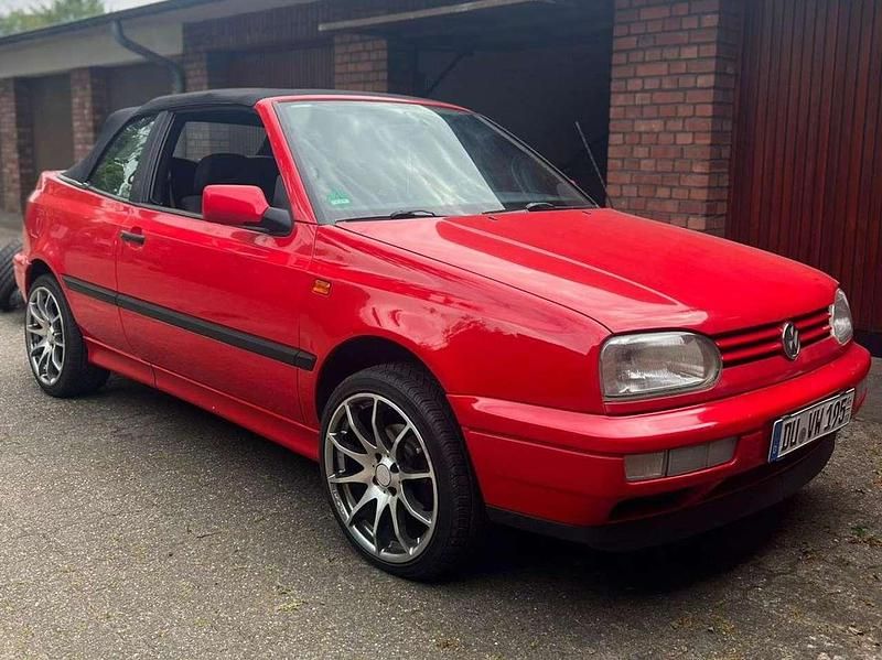 Rot Gebraucht 1995 VW Golf Cabriolet Cabrio | 3.650 € - Bild 1/4