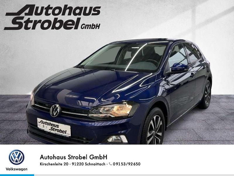 Atlantik blue metallic (metallic) Gebraucht 2021 VW Polo United Kleinwagen | 17.890 € (Guter Preis) - Bild 1/3