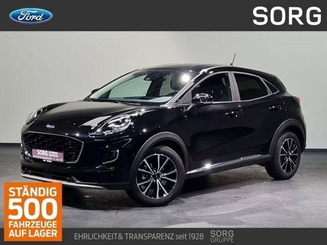 Schwarz, agate black metallic Gebraucht 2021 Ford Puma Titanium SUV | 21.890 € (Fairer Preis) - Bild 1/4