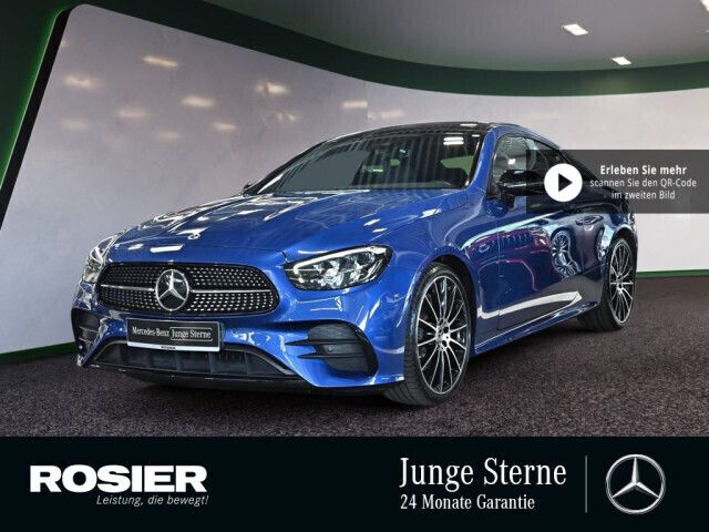 Blau / spektralblau Gebraucht 2023 Mercedes E200 AMG line Coupé | 53.880 € (Teuer) - Bild 1/4