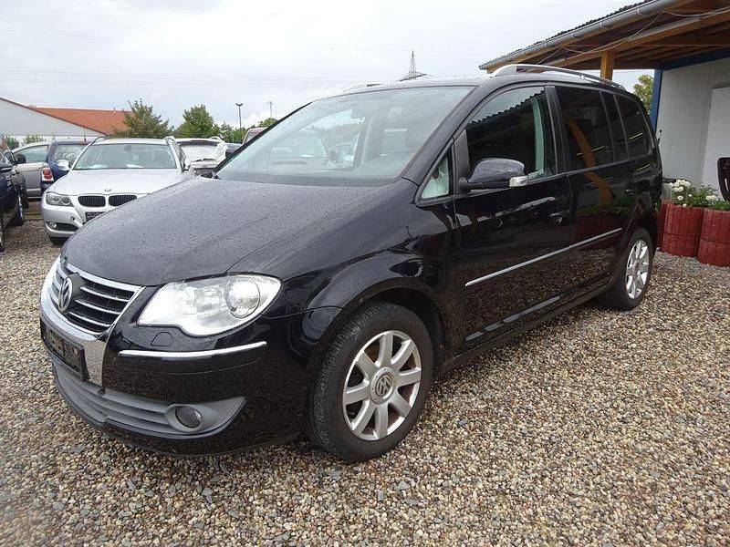Schwarz Gebraucht 2008 VW Touran Highline Van / Kleinbus | 2.700 € (Superpreis) - Bild 1/4