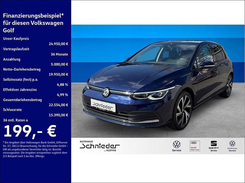 Gebraucht VW Golf VIII 150 PS (110 kW) 2024 Blau Limousine