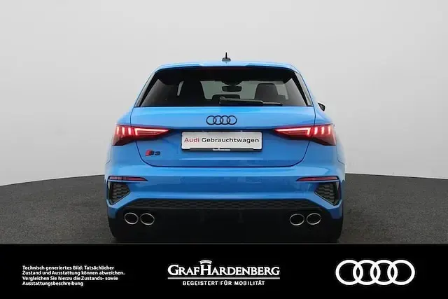 Używany Audi S3 Ambiente 310 KM (228 kW) 2023 Niebieski Sedan/Limuzyna