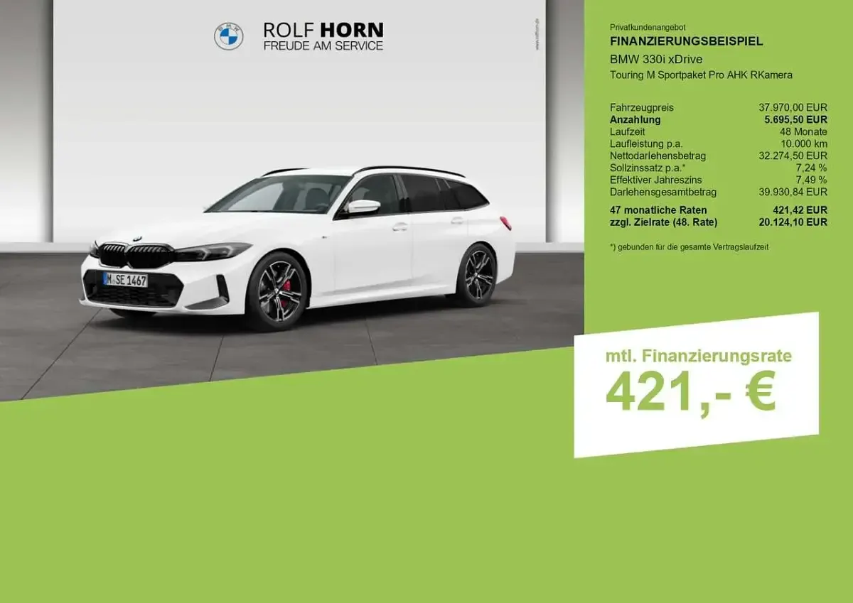 Gebraucht BMW 330 M Sport 245 PS (180 kW) 2024 Weiß Kombi