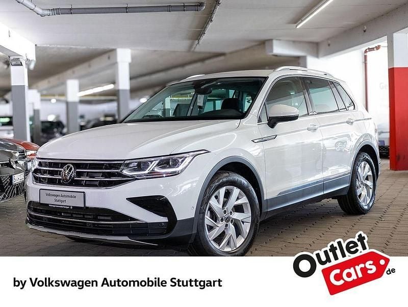 Pure white Gebraucht 2022 VW Tiguan Elegance SUV | 25.930 € (Superpreis) - Bild 1/4