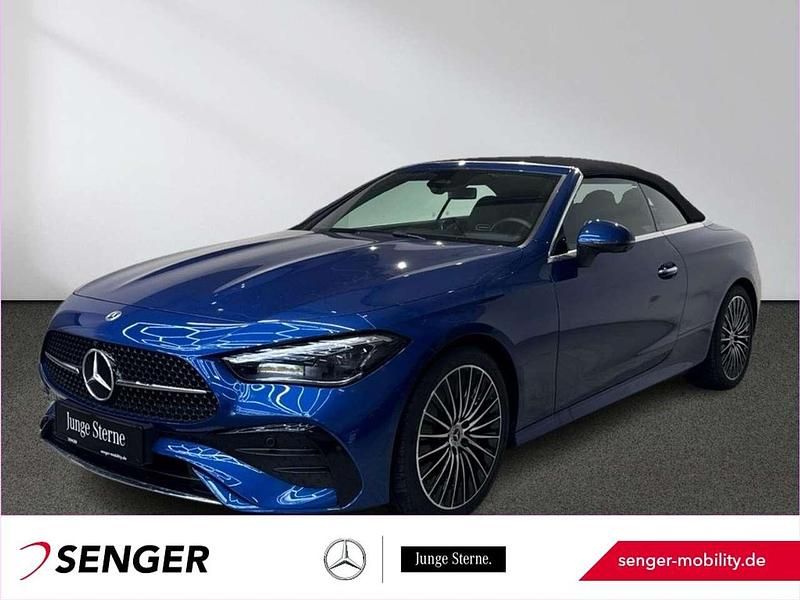 Lack spektralblau Gebraucht 2024 Mercedes CLE200 AMG Cabrio | 57.480 € - Bild 1/4