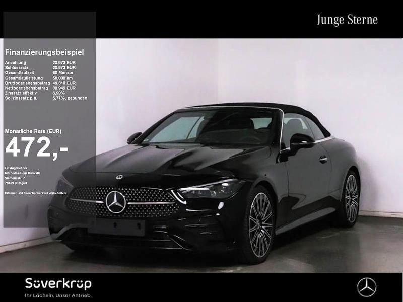 Schwarz unilack schwarz Gebraucht 2024 Mercedes 220 AMG Cabrio | 59.922 € - Bild 1/2