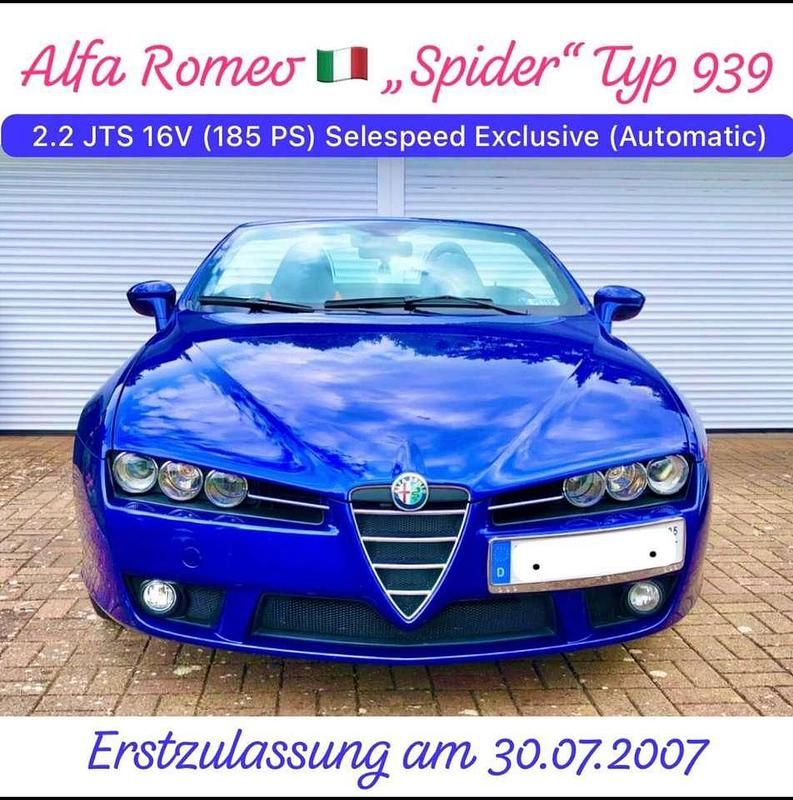 Gebraucht 2007 Alfa Romeo Spider Exclusive Cabrio | 24.999 € - Bild 1/4