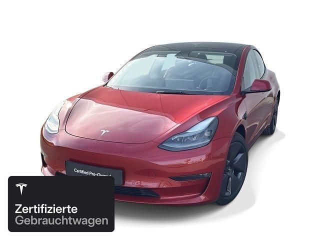 Rot Gebraucht 2021 Tesla Model 3 Long Range AWD Limousine | 29.400 € (Fairer Preis) - Bild 1/4
