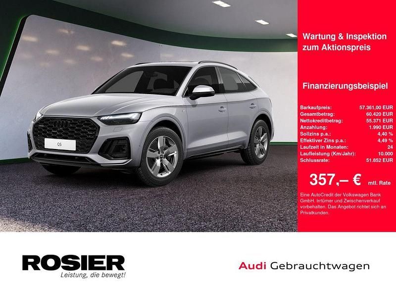 Silber / florettsilber Gebraucht 2025 Audi Q5 Sportback S-Line SUV | 57.361 € (Fairer Preis) - Bild 1/3