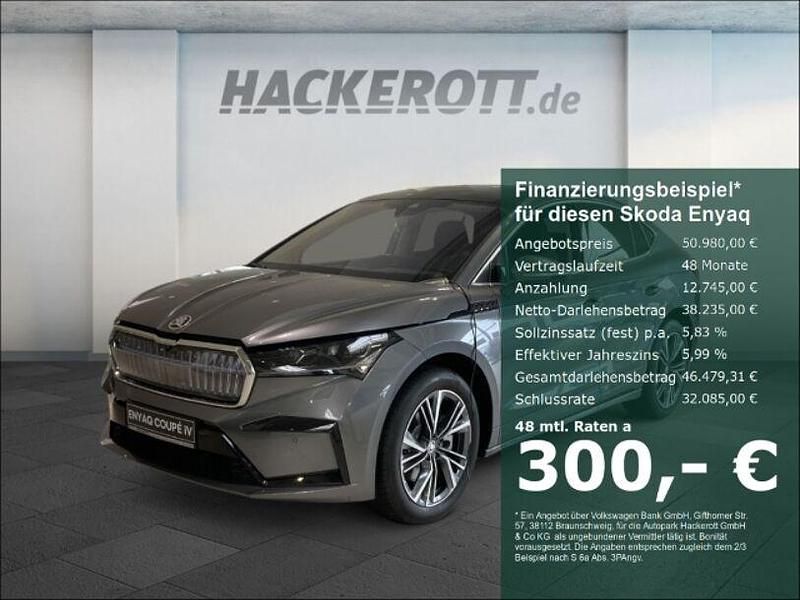 Graphite grau metallic Gebraucht 2025 Skoda Enyaq iV Loft SUV | 50.980 € - Bild 1/4
