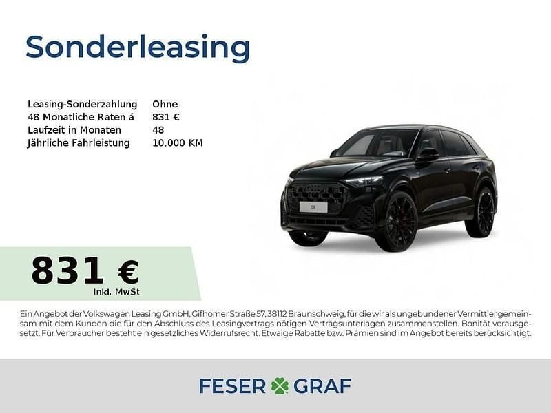 Mythosschwarz metallic Neu 2025 Audi Q8 Business SUV | 89.279 € (Superpreis) - Bild 1/4