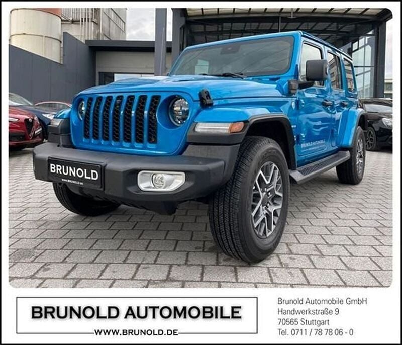 Blau Gebraucht 2023 Jeep Wrangler Unlimited Sahara SUV | 69.900 € (Teuer) - Bild 1/4