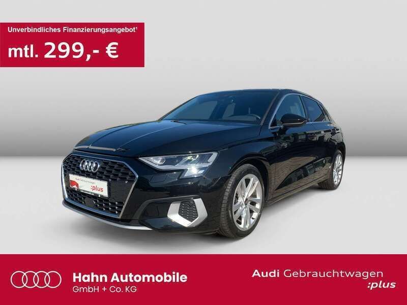 Brillantschwarz Gebraucht 2022 Audi A3 Advanced Limousine | 25.730 € (Fairer Preis) - Bild 1/3