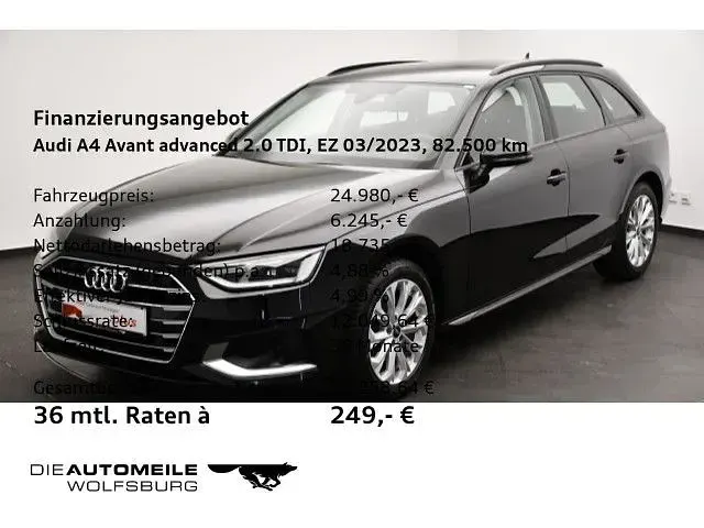 Gebraucht Audi A4 Advanced 163 PS (119 kW) 2023 Mythosschwarz metallic (metallic) Kombi