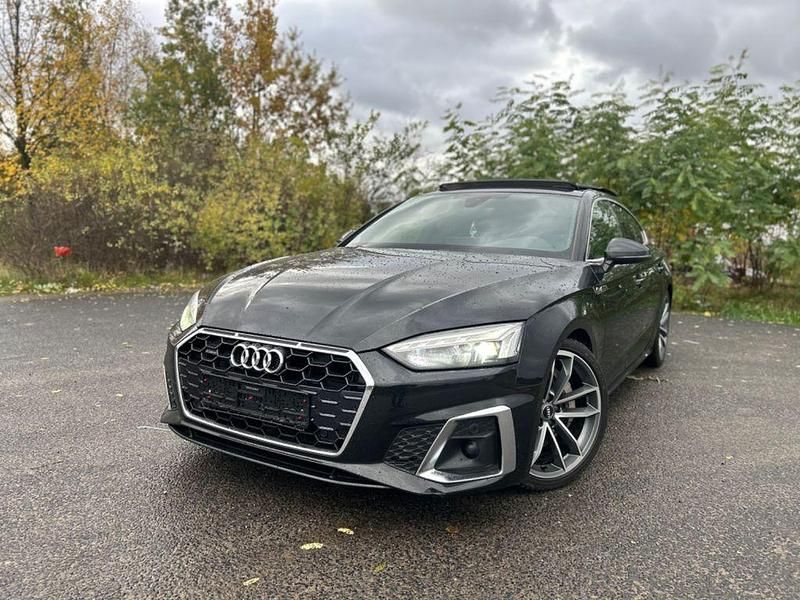 Schwarz Gebraucht 2021 Audi A5 Sportback S-Line Limousine | 26.800 € (Superpreis) - Bild 1/4