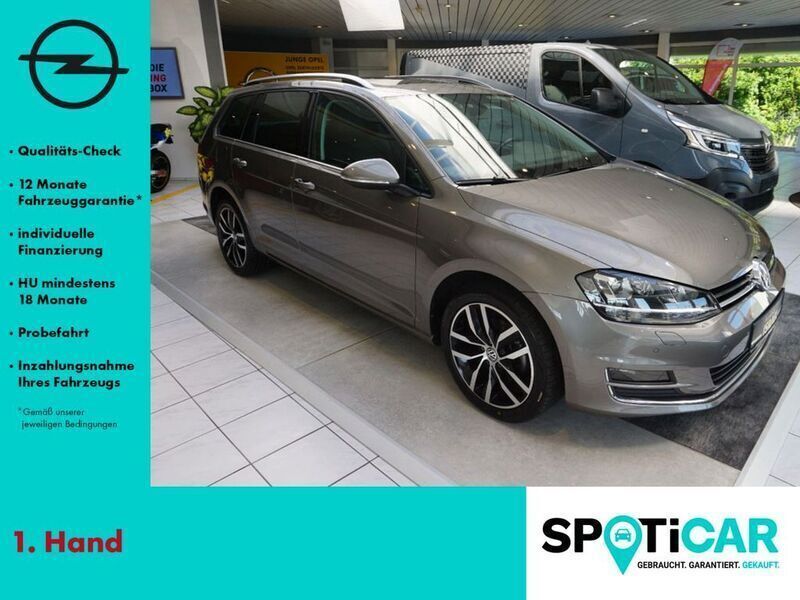 Grau Gebraucht 2014 VW Golf VII Highline Kombi | 15.490 € (Teuer) - Bild 1/4
