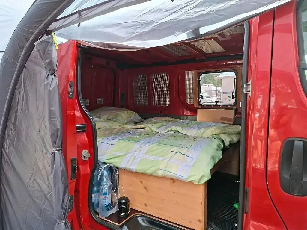 Gebraucht Renault Trafic 82 PS (60 kW) 2002 Rot Van / Kleinbus