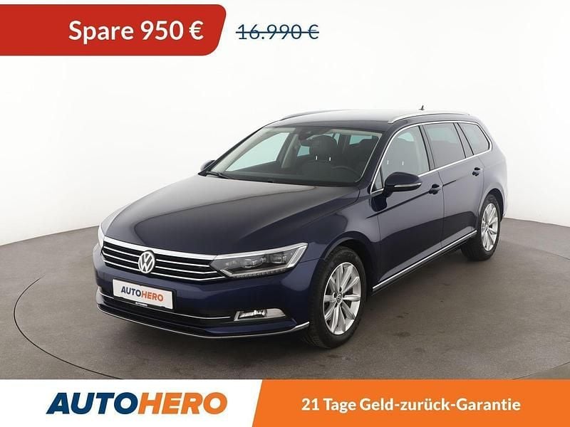 Blau Gebraucht 2018 VW Passat Sport Kombi | 16.040 € (Superpreis) - Bild 1/3