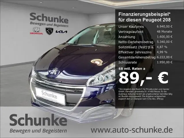 Gebraucht Peugeot 208 Active 68 PS (50 kW) 2017 Kleinwagen