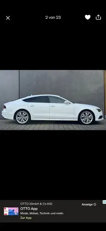 Gebraucht Audi A7 Sportback Ambiente 218 PS (160 kW) 2014 Weiß Kleinwagen