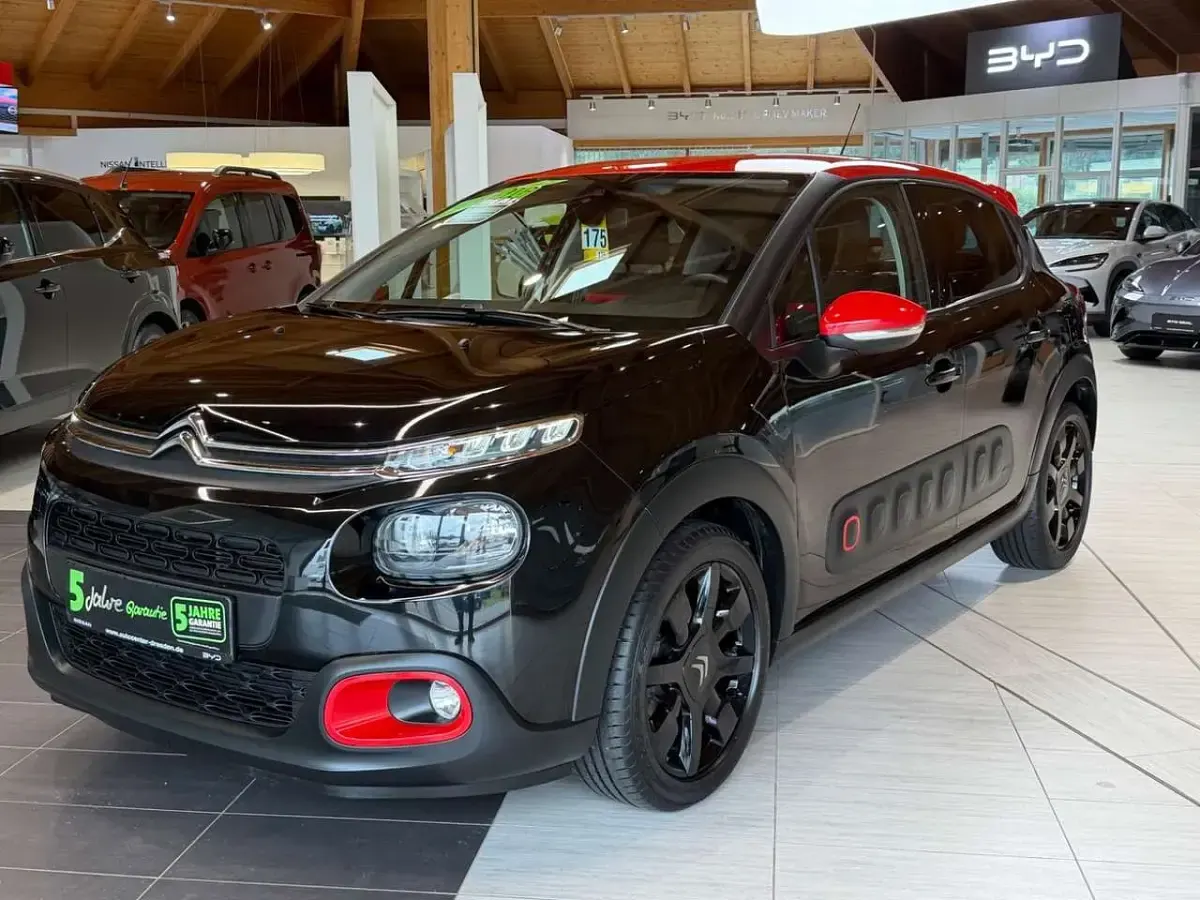 Gebraucht Citroën C3 PureTech 82 PS (60 kW) 2018 Schwarz Kleinwagen