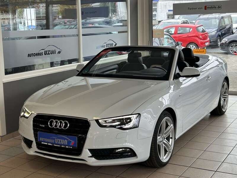 Weiß Gebraucht 2013 Audi A5 Cabriolet S-Line Cabrio | 16.690 € (Fairer Preis) - Bild 1/3