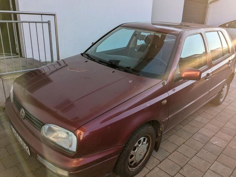 Rot Gebraucht 1997 VW Golf III Kleinwagen | 650 € (Superpreis) - Bild 1/4
