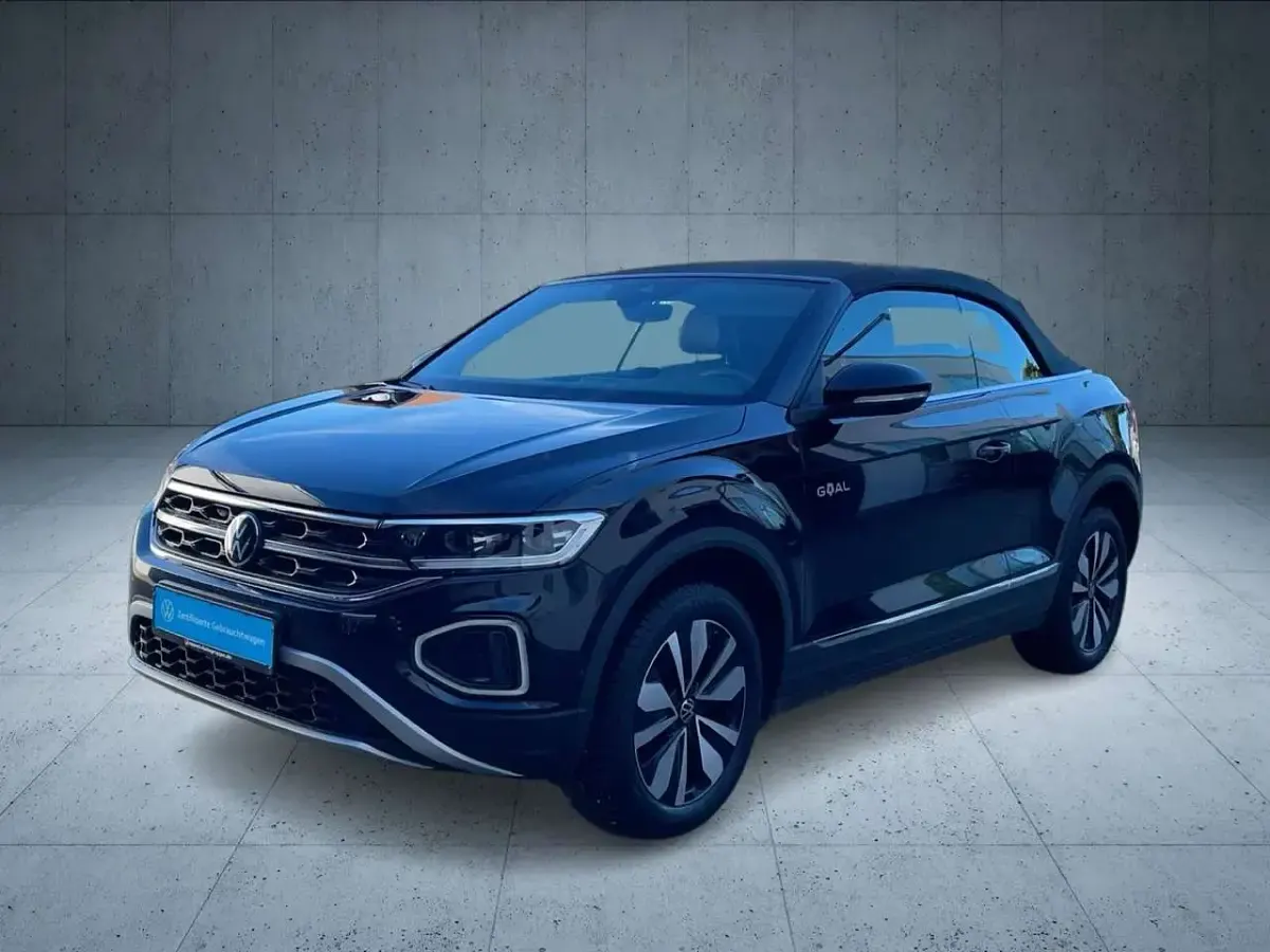 Gebraucht VW T-Roc Cabriolet Goal 116 PS (85 kW) 2025 Deep black perleffekt schwarz Cabrio