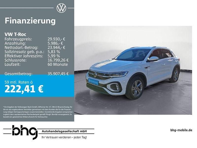 Weiß Gebraucht 2024 VW T-Roc R-line SUV | 29.930 € (Guter Preis) - Bild 1/4