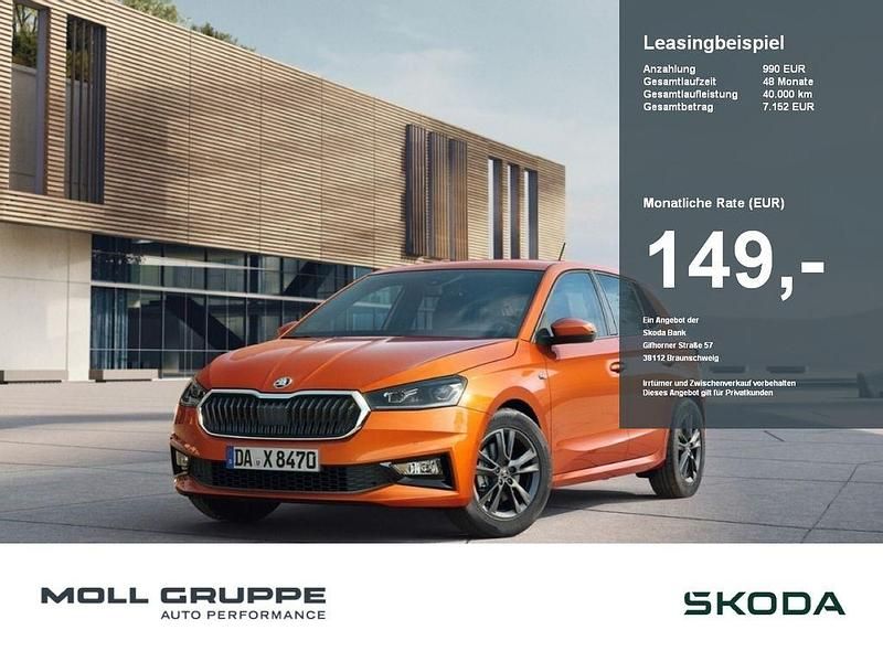 Blau Neu 2025 Skoda Fabia Essence Kleinwagen | 16.480 € (Superpreis) - Bild 1/2