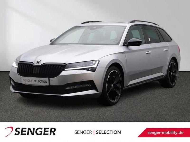 Silber Gebraucht 2022 Skoda Superb SportLine Kombi | 33.480 € (Teuer) - Bild 1/3