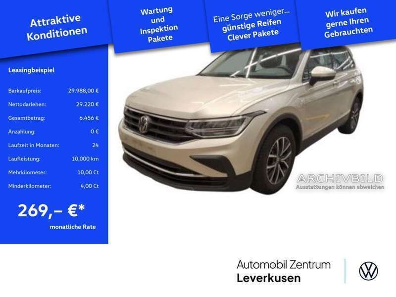 Ivory silver Gebraucht 2024 VW Tiguan Life SUV | 29.988 € (Superpreis) - Bild 1/2