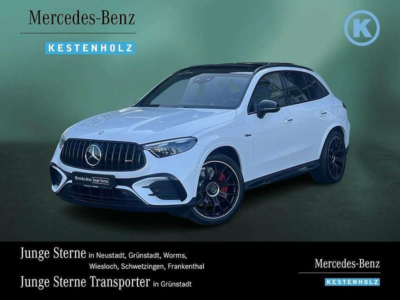 Manufaktur opalithweiß bright Gebraucht 2024 Mercedes GLC63 AMG AMG SUV | 97.660 € (Etwas zu teuer) - Bild 1/4