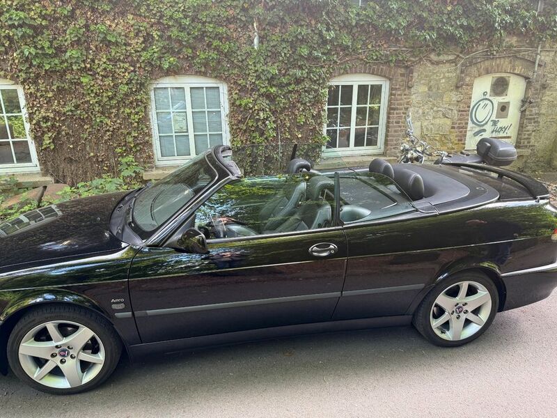 Schwarz Gebraucht 2001 Saab 9-3 Cabriolet Aero Cabrio | 7.770 € (Teuer) - Bild 1/4