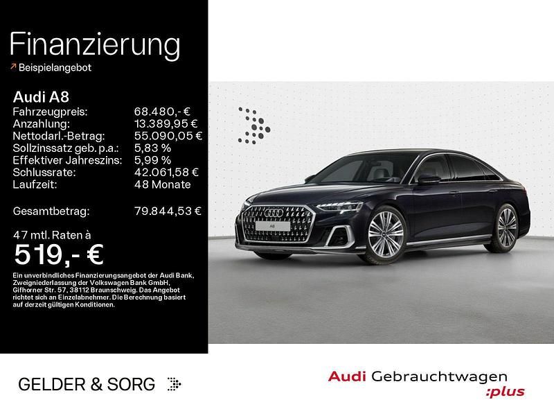 Schwarz Gebraucht 2025 Audi A8 Ambiente Limousine | 68.480 € (Superpreis) - Bild 1/4