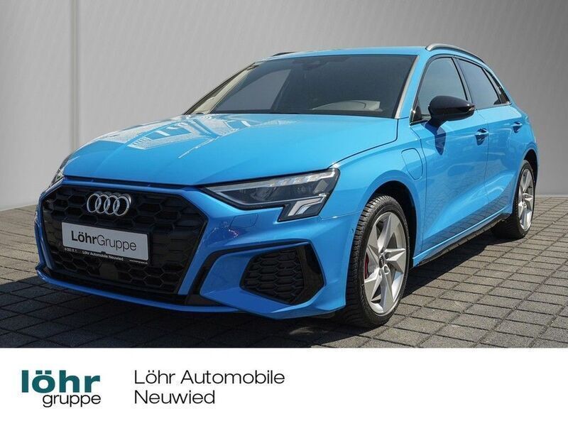 Turboblau Gebraucht 2022 Audi A3 Sportback e-tron S-Line Limousine | 25.980 € (Guter Preis) - Bild 1/4