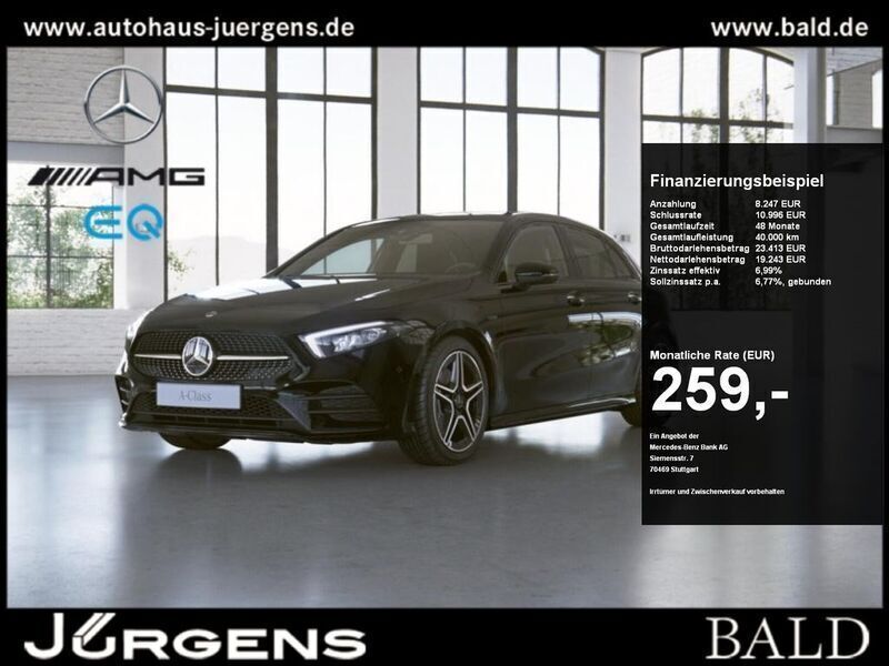 Unilack nachtschwarz Gebraucht 2021 Mercedes A250 AMG Limousine | 27.490 € (Fairer Preis) - Bild 1/4