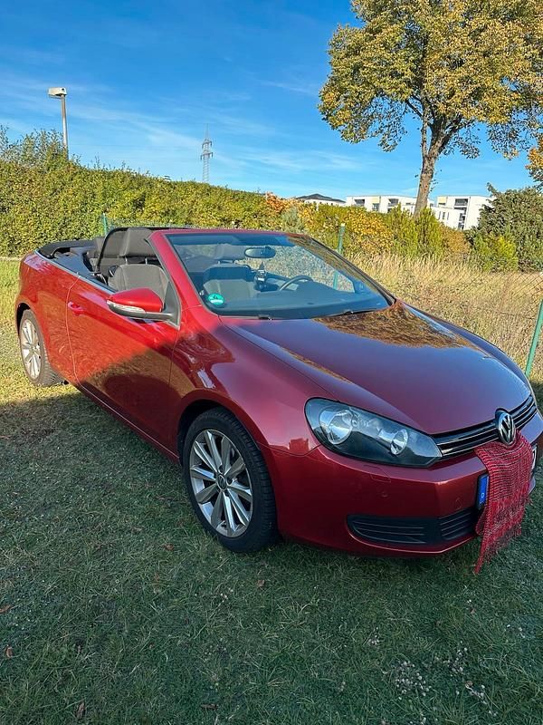 Rot Gebraucht 2013 VW Golf Cabriolet Cabrio | 5.999 € (Guter Preis) - Bild 1/4