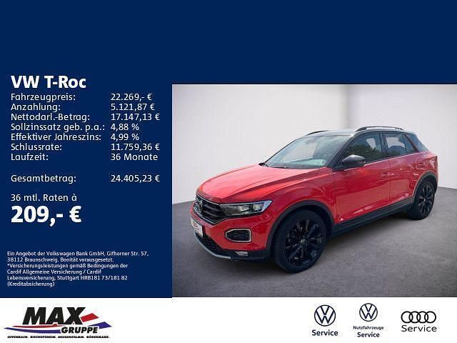 Flashrot schwarz (metallic) Gebraucht 2022 VW T-Roc Style SUV | 22.269 € (Fairer Preis) - Bild 1/3