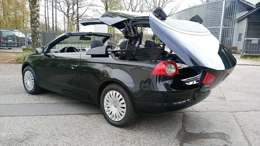Brugt VW Eos 122 HK (89 kW) 2010 Sort Cabriolet