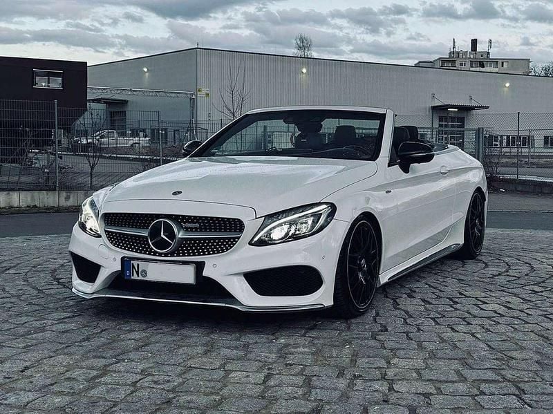 Weiß Gebraucht 2016 Mercedes C220 AMG line Cabrio | 26.000 € (Fairer Preis) - Bild 1/4