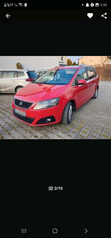Gebraucht Seat Alhambra 177 PS (130 kW) 2012 Rot Van / Kleinbus