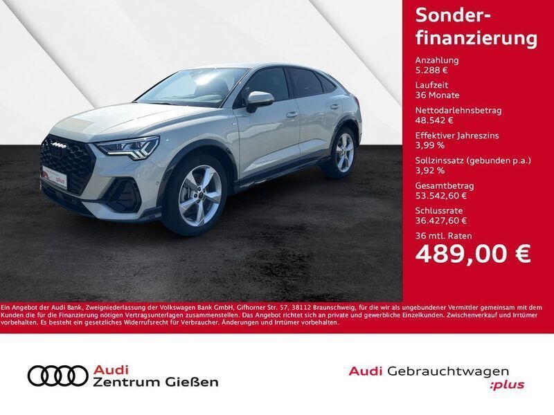 Tausilber metallic Gebraucht 2024 Audi Q3 Sportback S-Line SUV | 53.830 € (Superpreis) - Bild 1/4