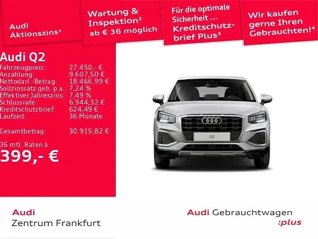 Używany Audi Q2 Advanced 116 KM (85 kW) 2025 Srebrny SUV