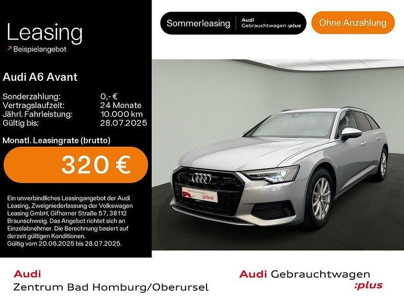 Florettsilber metallic Gebraucht 2024 Audi A6 Advanced Plus Kombi | 45.250 € - Bild 1/4
